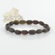 Raw dark cherry amber color bracelet